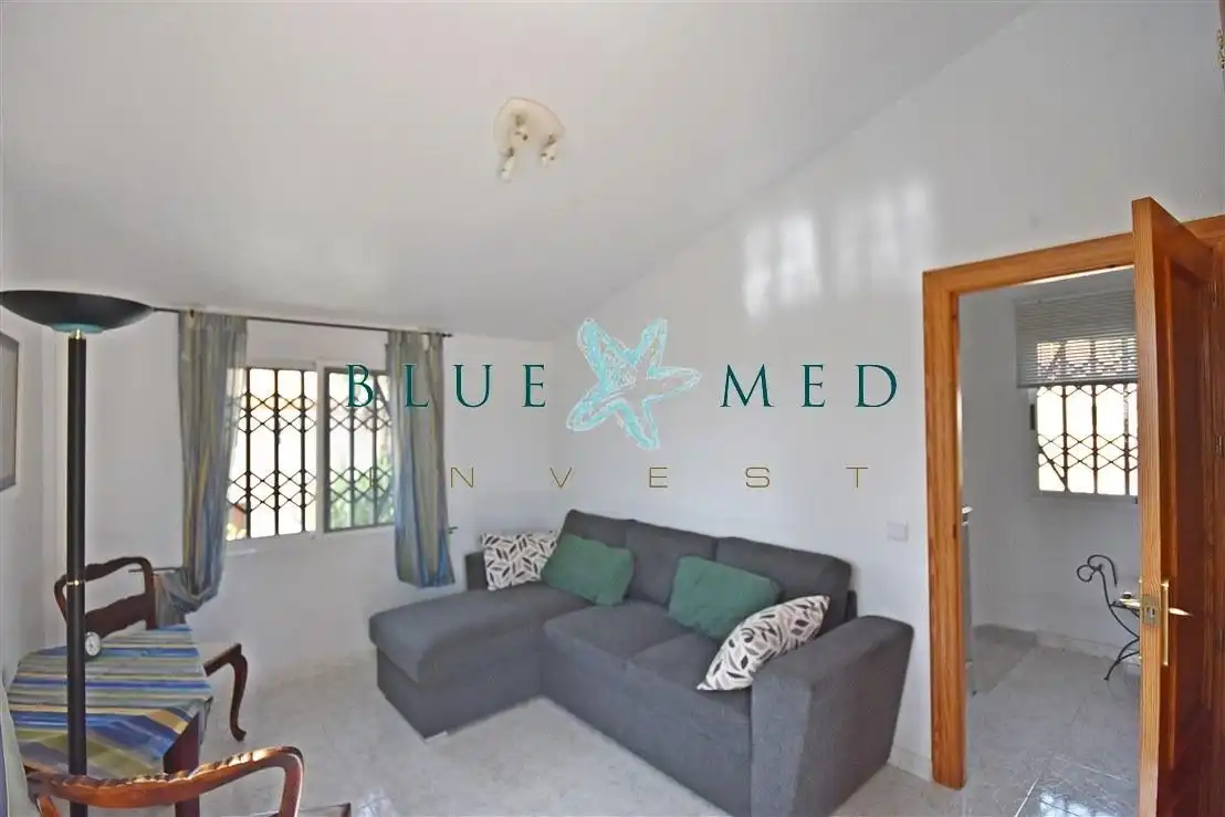 Sala de estar de Casa o chalet en venta en Mazarrón con Aire acondicionado, Calefacción y Jardín privado