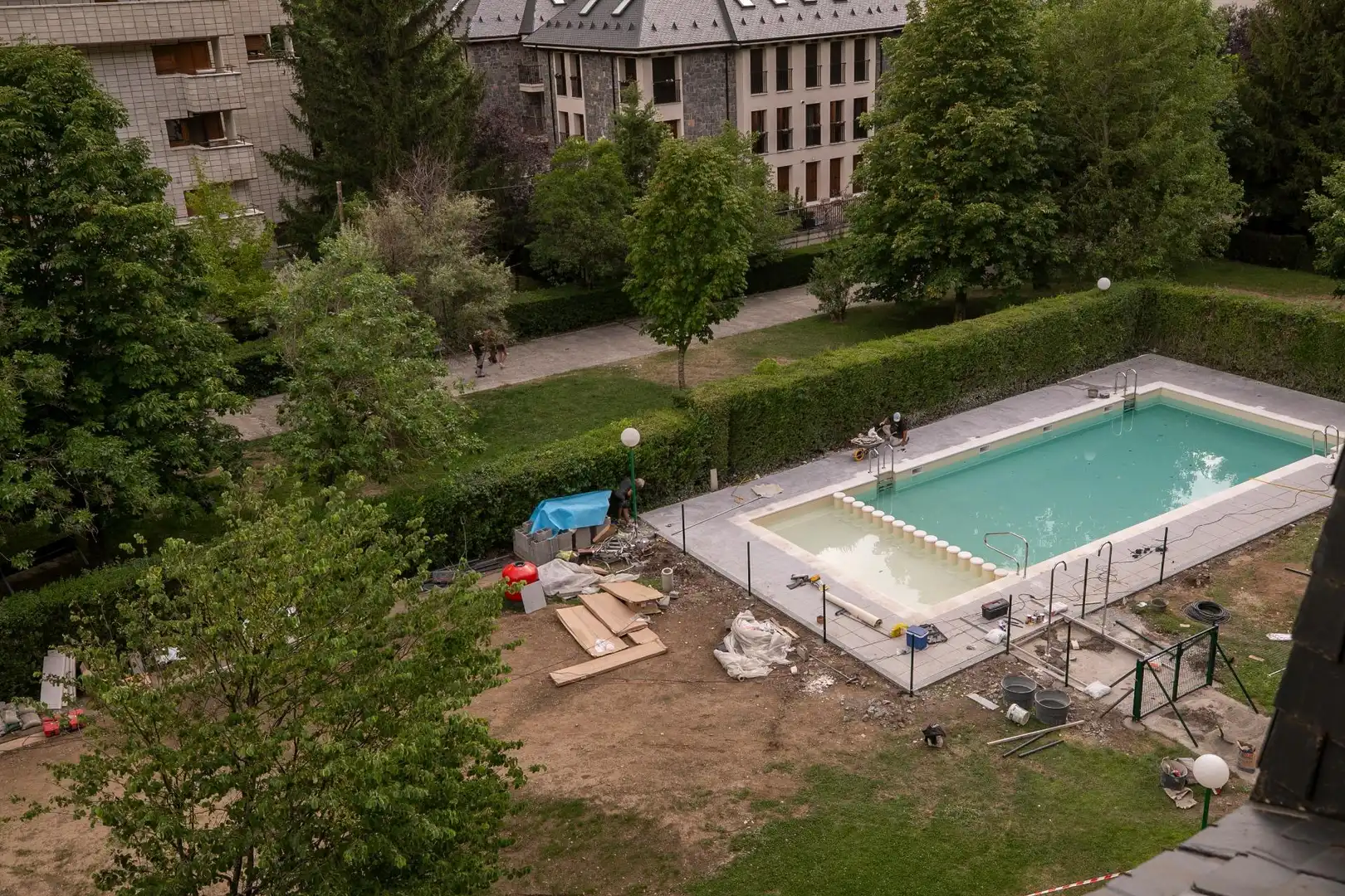 Piscina de Piso en venta en Biescas con Calefacción, Amueblado y Balcón