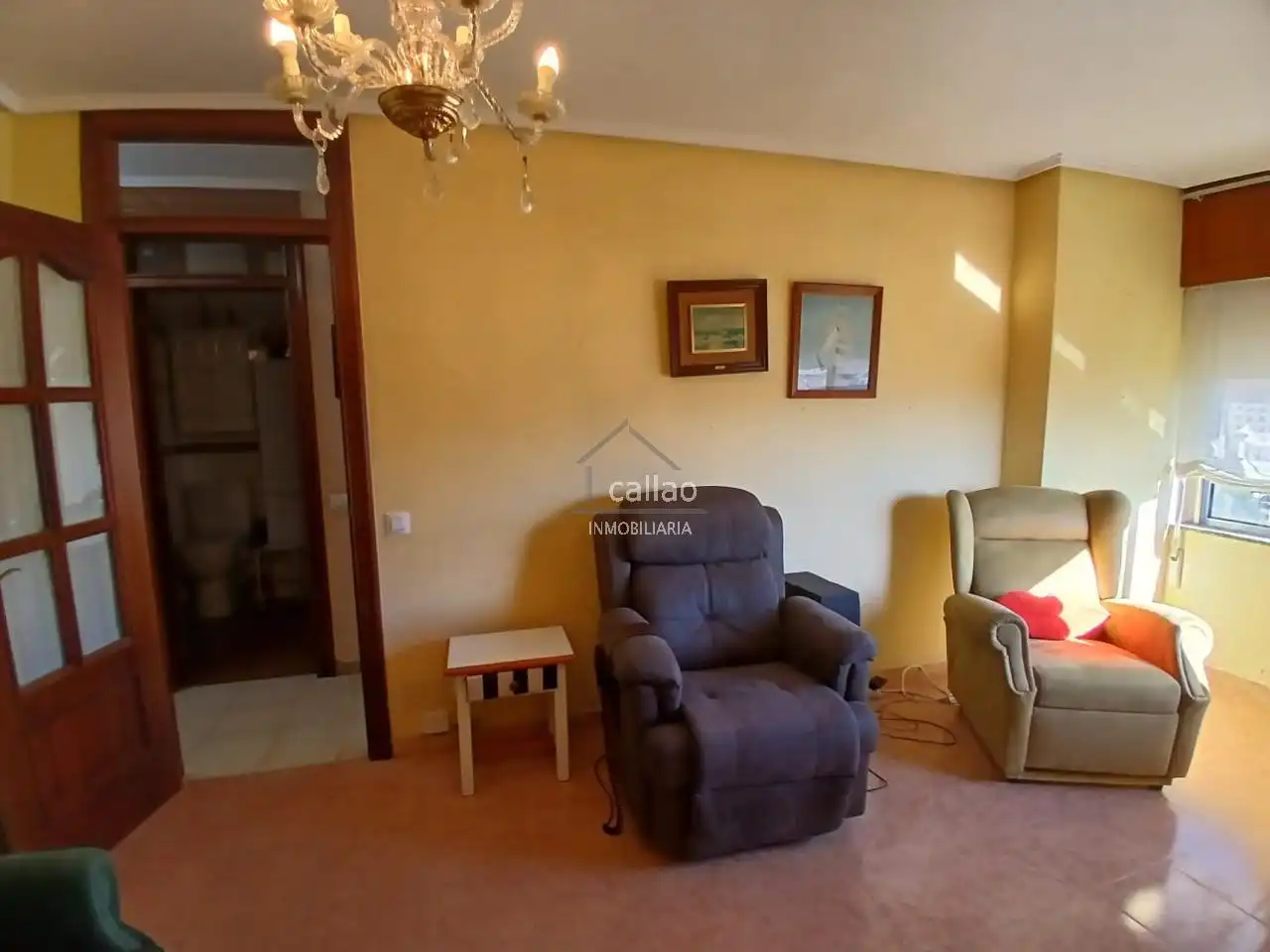Living room of Flat for sale in Ferrol  with Furnished
