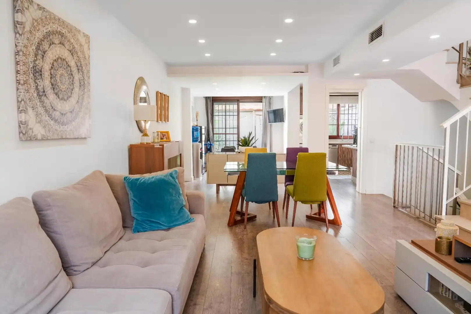 Sala de estar de Casa o chalet en venta en Almería con Aire acondicionado, Jardín privado y Terraza