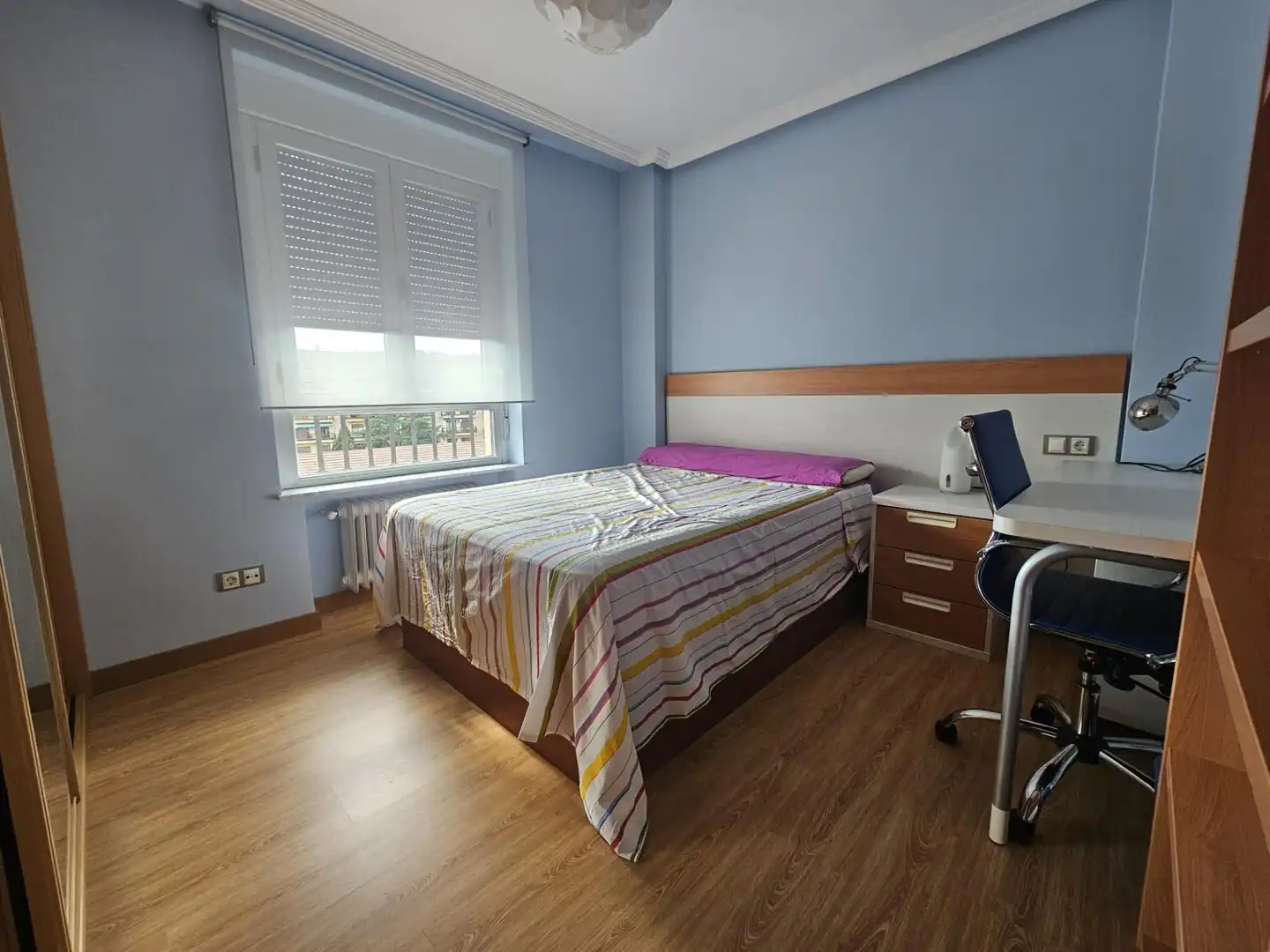 Schlafzimmer von Wohnung zur Miete in Salamanca mit Klimaanlage, Heizung und Abstellraum