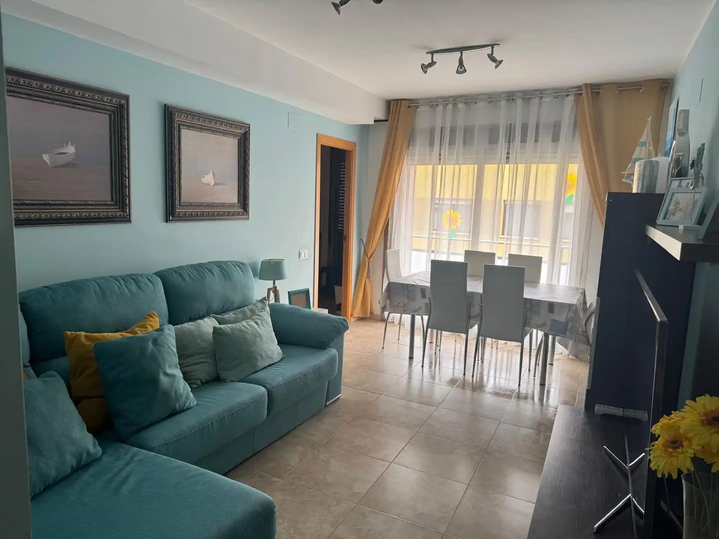 Sala de estar de Apartamento en venta en Benicarló con Aire acondicionado, Calefacción y Terraza
