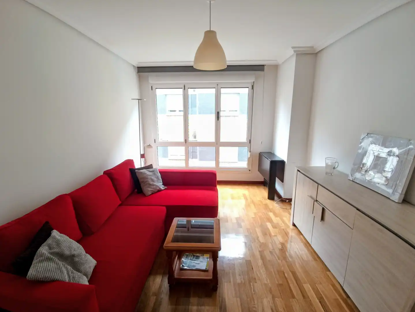 Sala de estar de Piso de alquiler en Gijón  con Calefacción, Amueblado y Horno