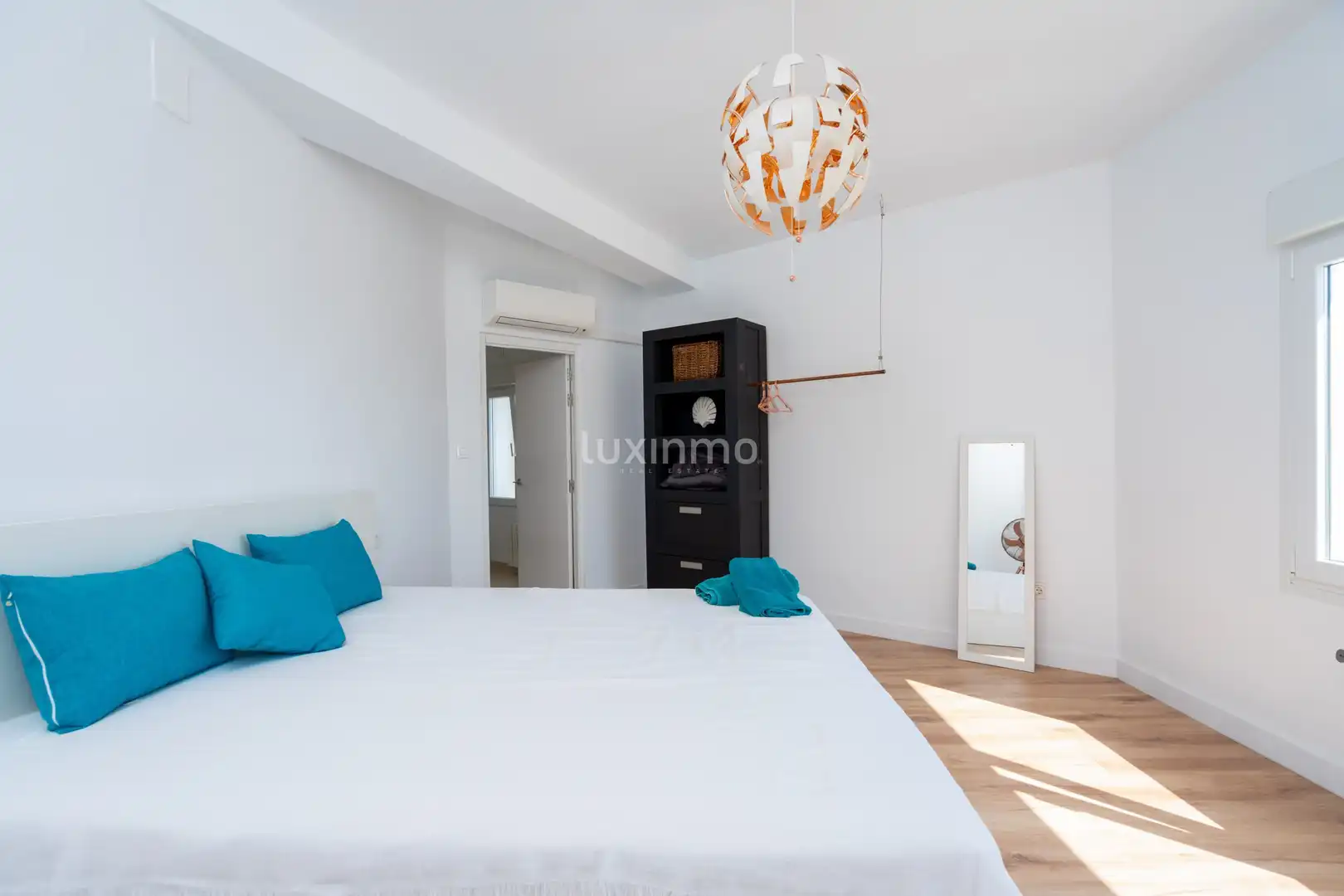 Schlafzimmer von Haus oder Chalet zum Verkauf in Calpe / Calp mit Klimaanlage, Heizung und Terrasse