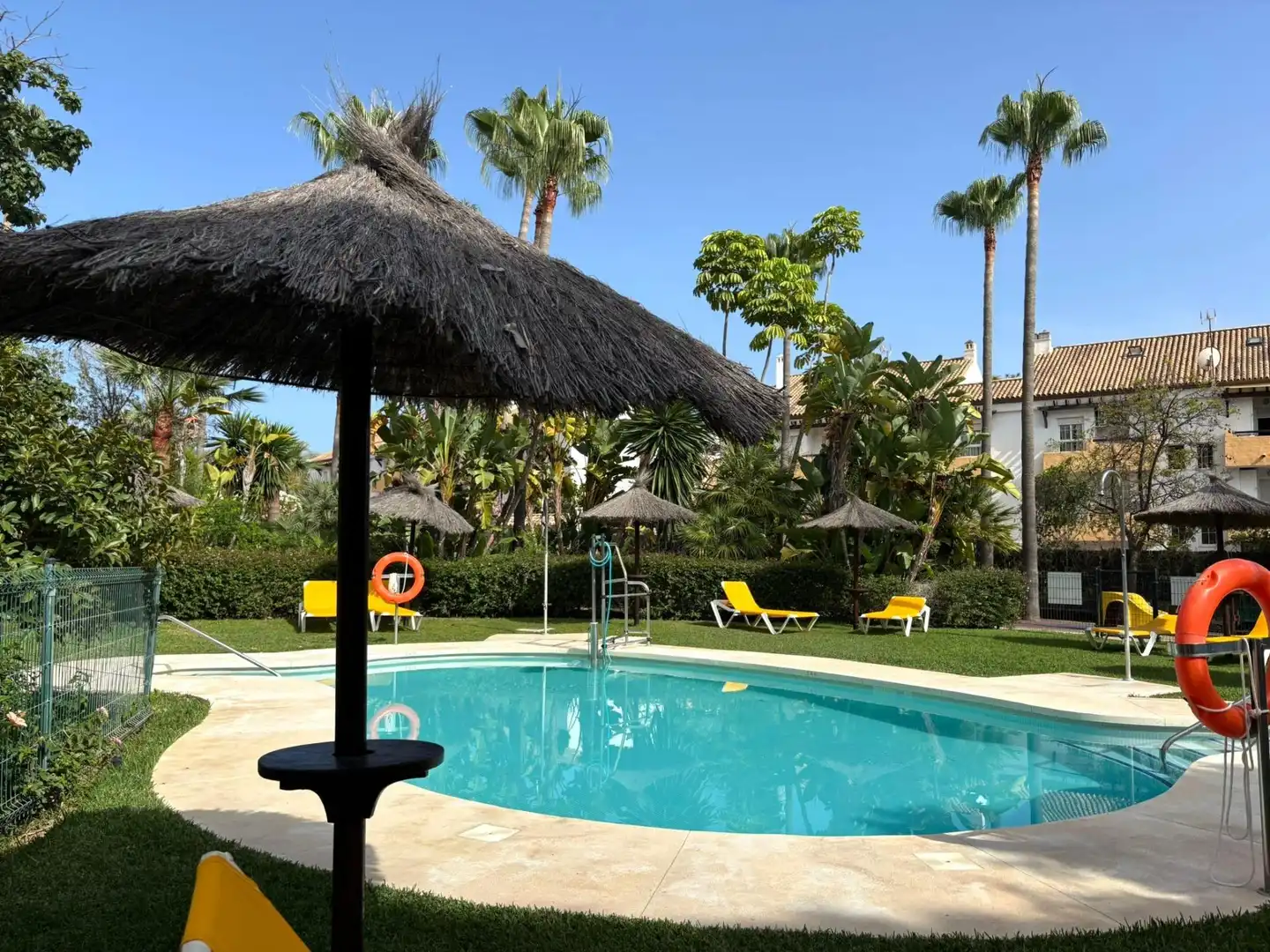 Jardín de Apartamento de alquiler en Marbella con Aire acondicionado, Terraza y Piscina comunitaria