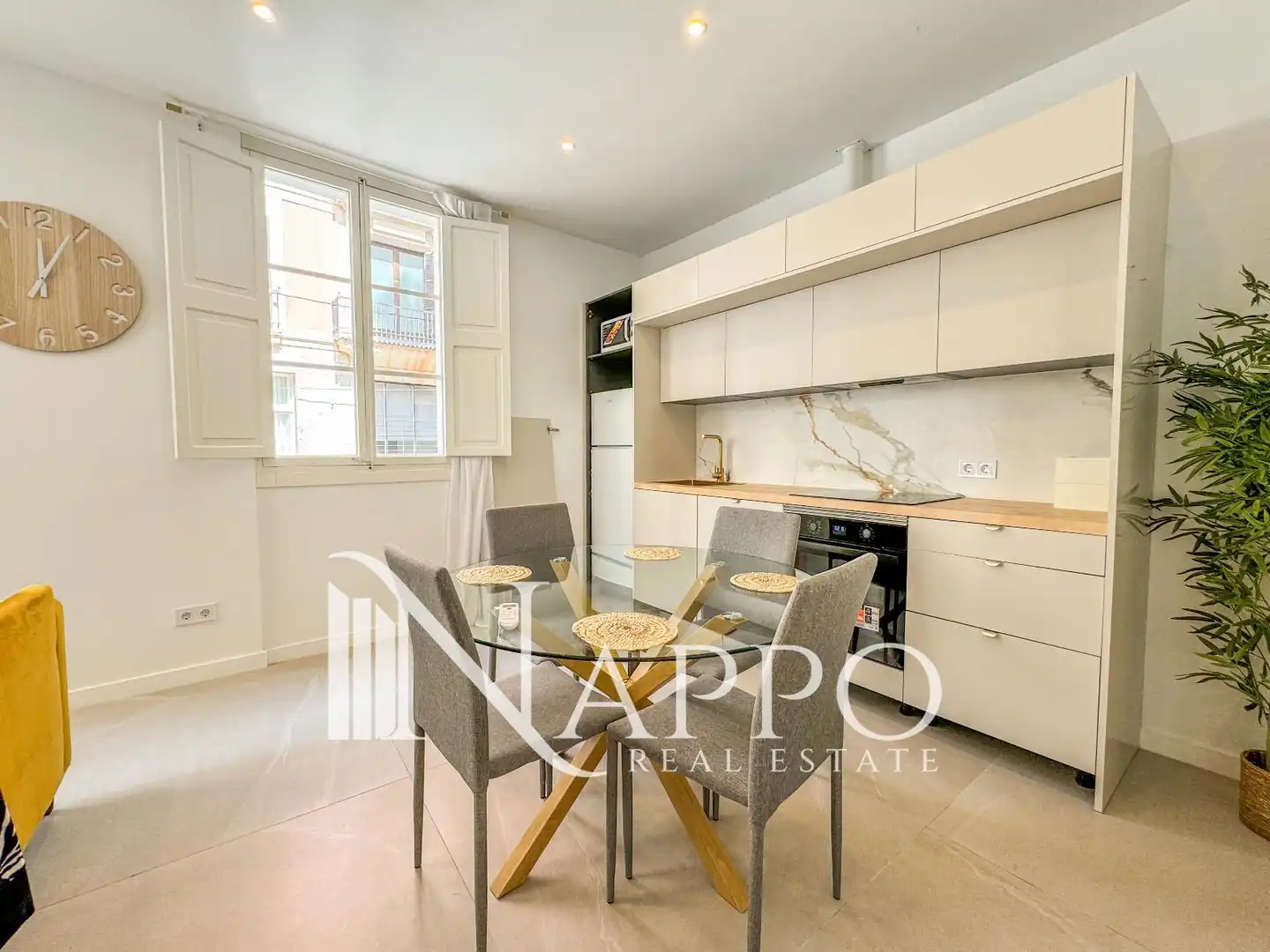 Kitchen of Flat for rent in  Palma de Mallorca  with Air Conditioner, Terrace and Furnished