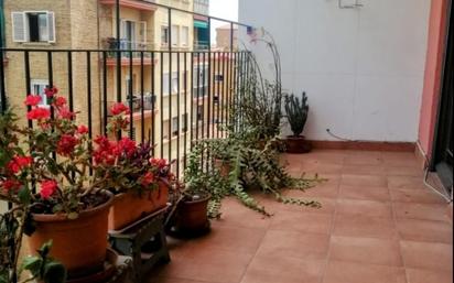 Balcony of Flat for sale in  Barcelona Capital  with Air Conditioner, Parquet flooring and Terrace