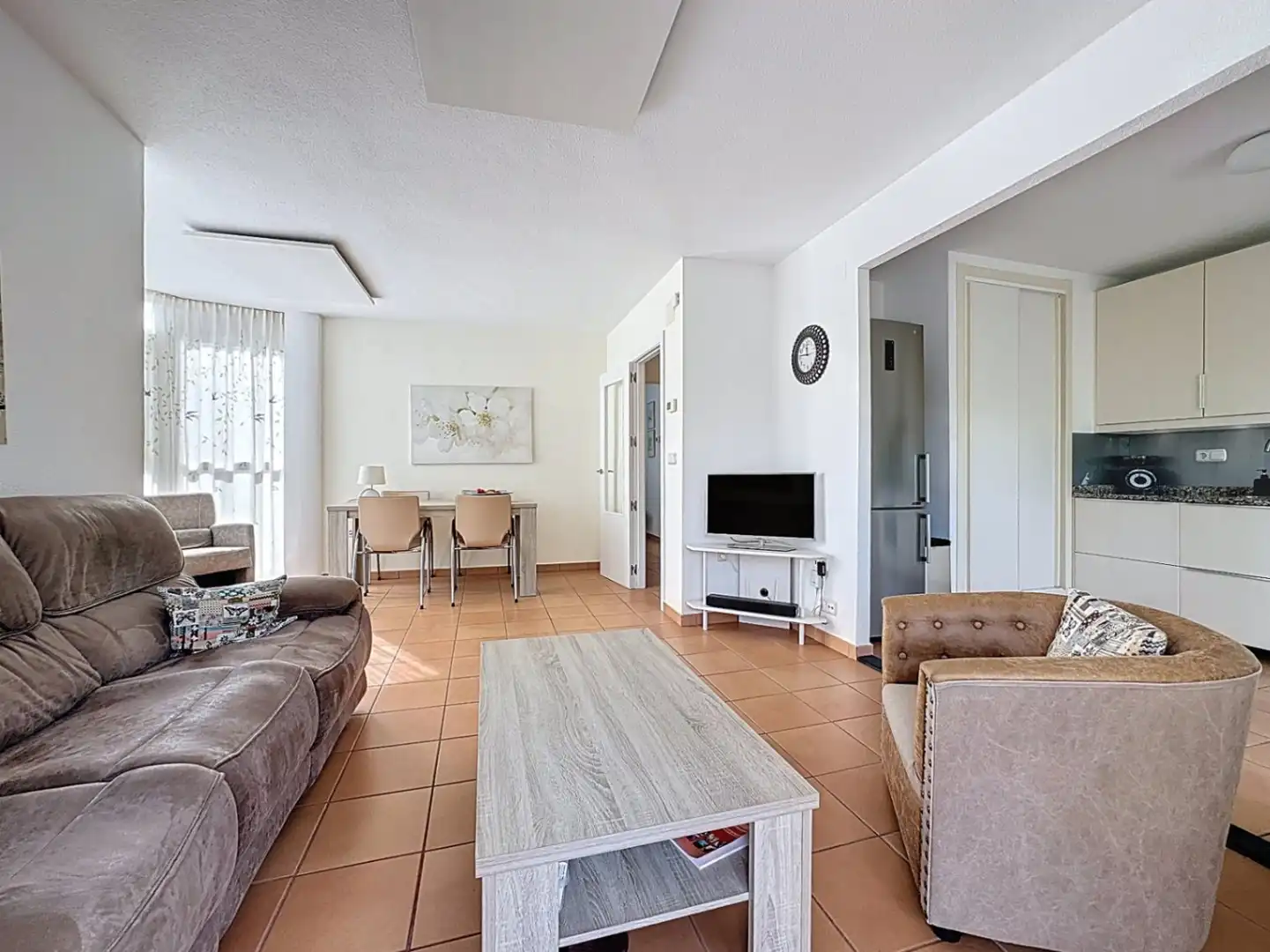 Living room of Flat for sale in L'Alfàs del Pi  with Air Conditioner, Heating and Private garden