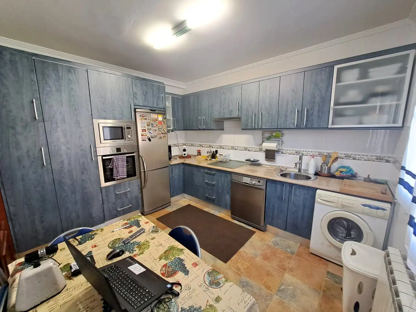 Küche von Einfamilien-Reihenhaus zum Verkauf in Zarratón mit Heizung, Terrasse und Möbliert