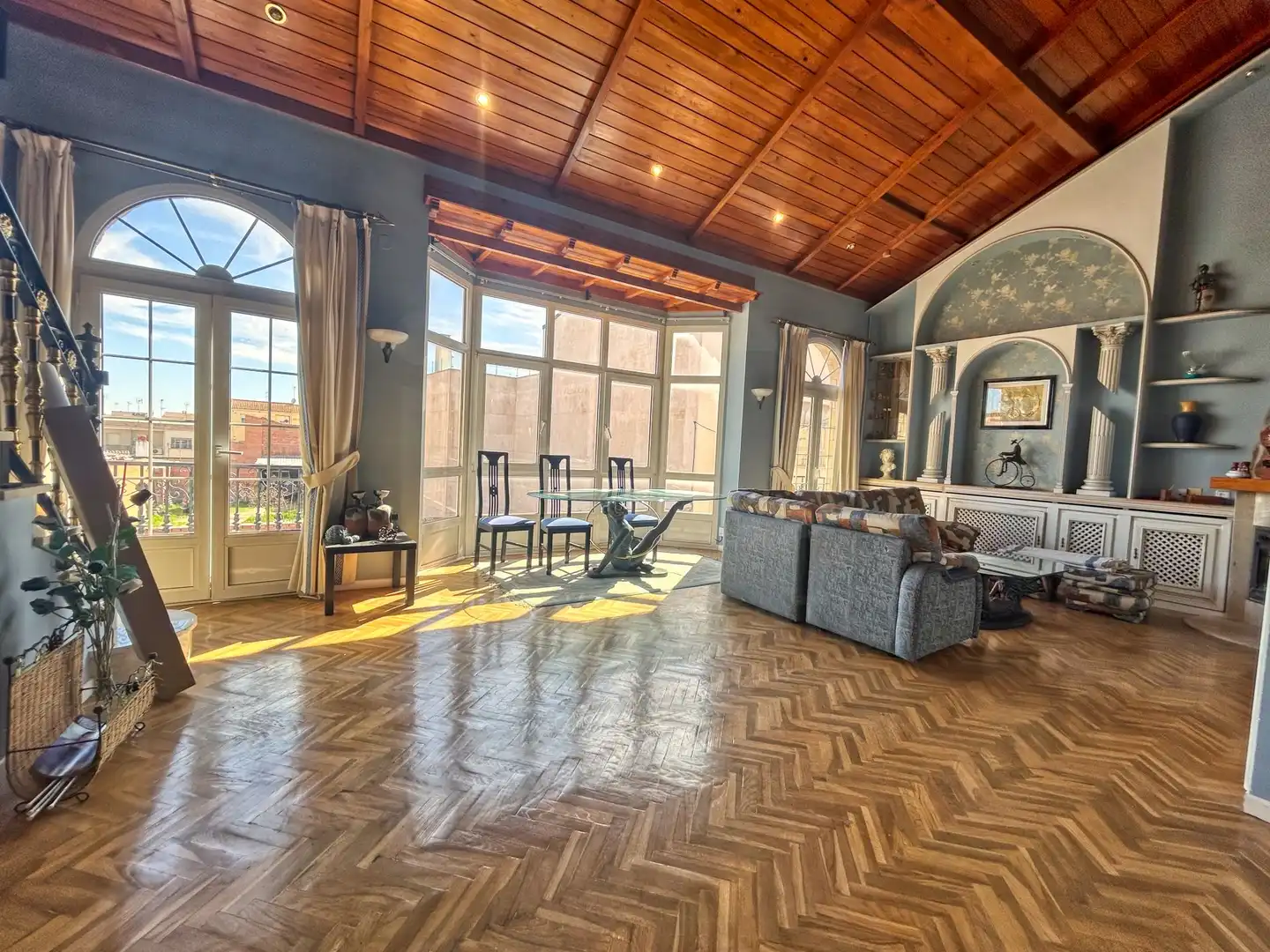 Sala de estar de Finca rústica en venta en Villacañas con Aire acondicionado, Calefacción y Terraza
