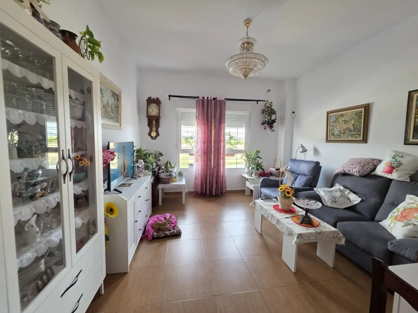 Sala de estar de Piso en venta en Riola con Aire acondicionado y Trastero
