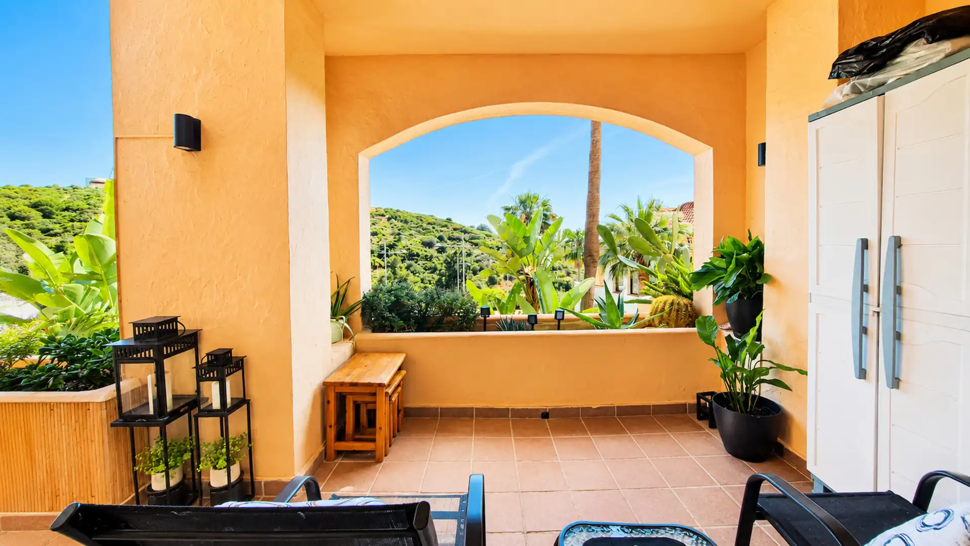 Terraza de Planta baja en venta en Manilva con Aire acondicionado, Terraza y Trastero