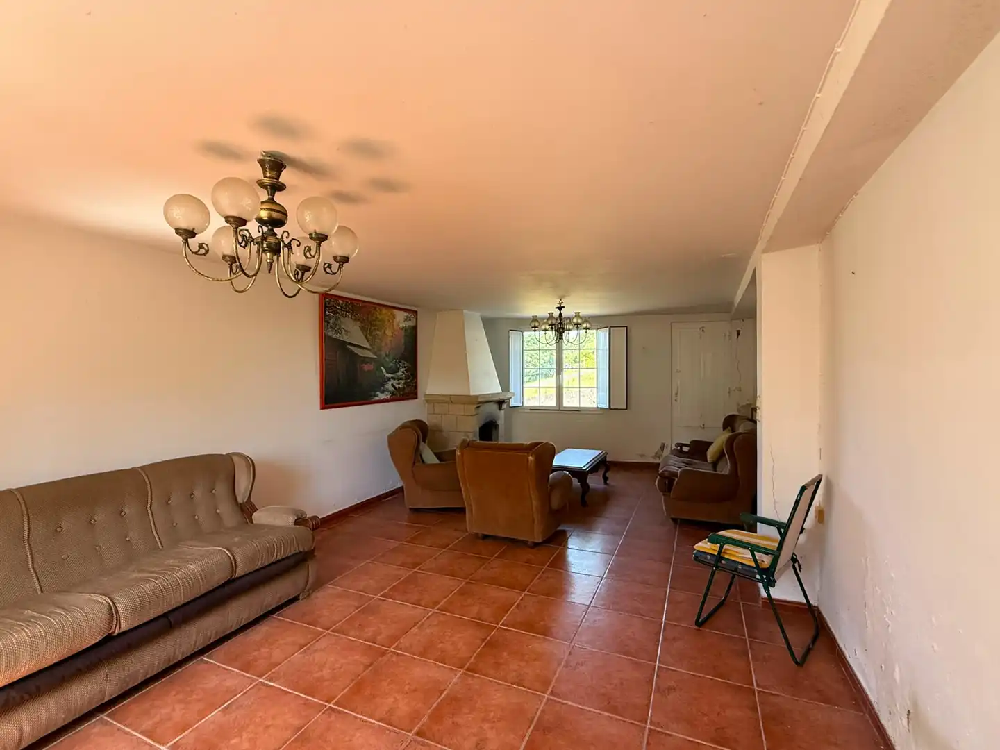 Sala de estar de Casa adosada en venta en Narón con Jardín privado, Terraza y Trastero