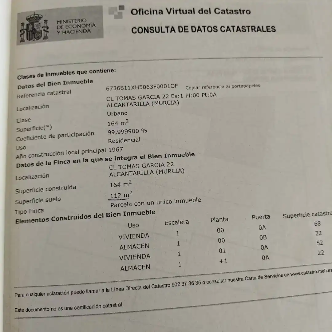 Planta baja en venta en Alcantarilla