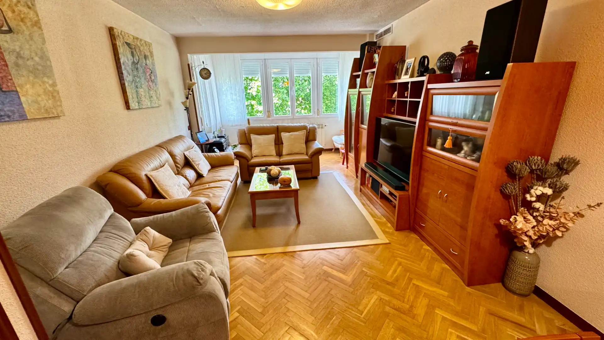 Sala de estar de Piso en venta en Majadahonda con Aire acondicionado, Calefacción y Parquet