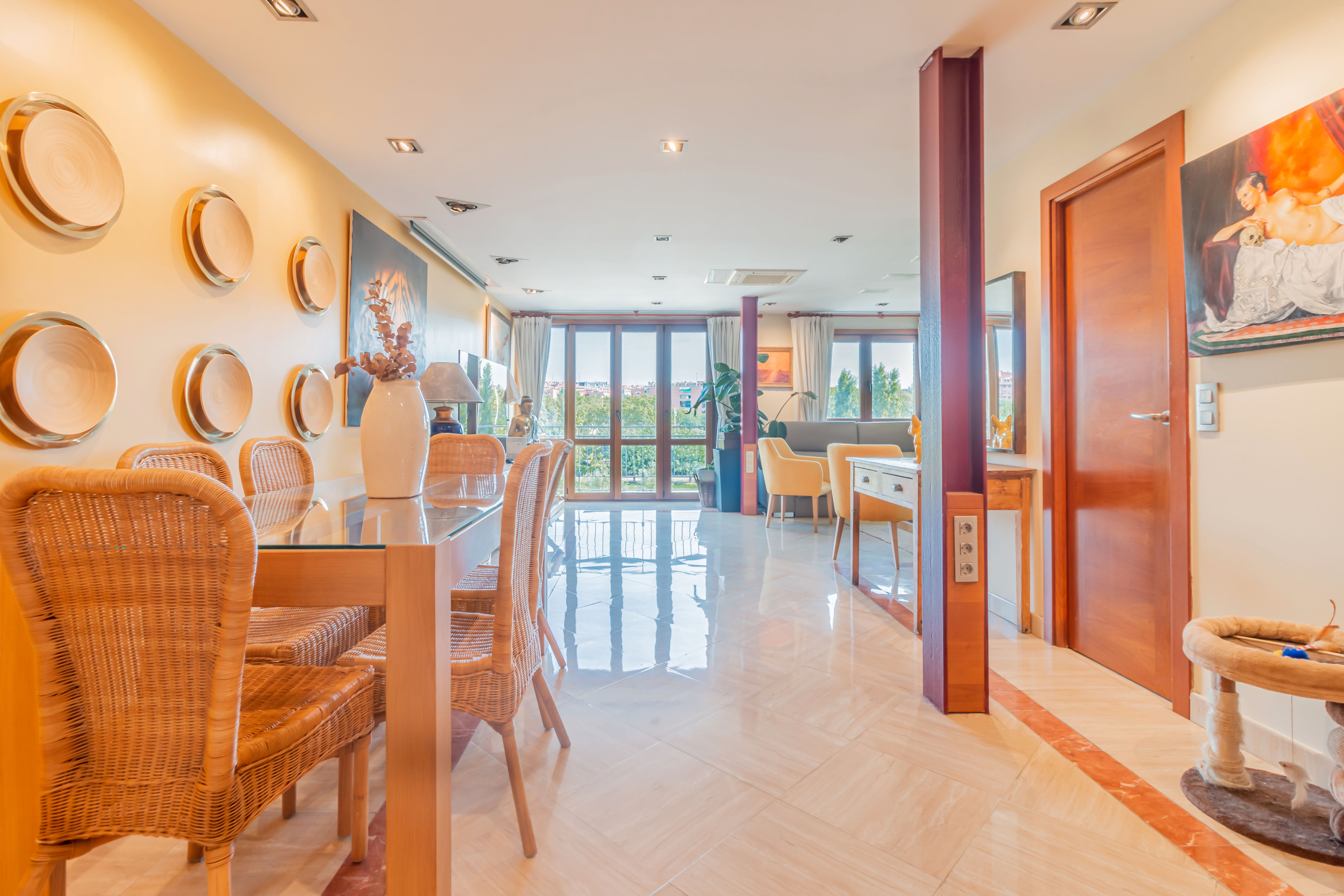 Dining room of Flat for sale in  Madrid Capital  with Heating