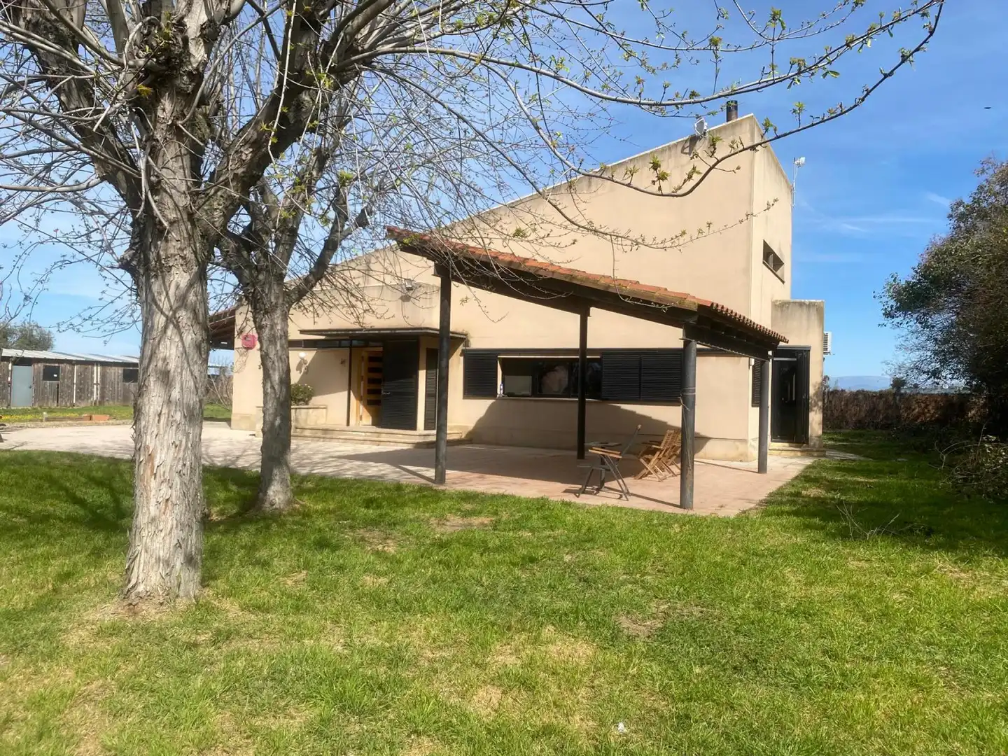 Vista exterior de Casa o chalet en venta en Bell-lloc d'Urgell con Calefacción, Jardín privado y Terraza