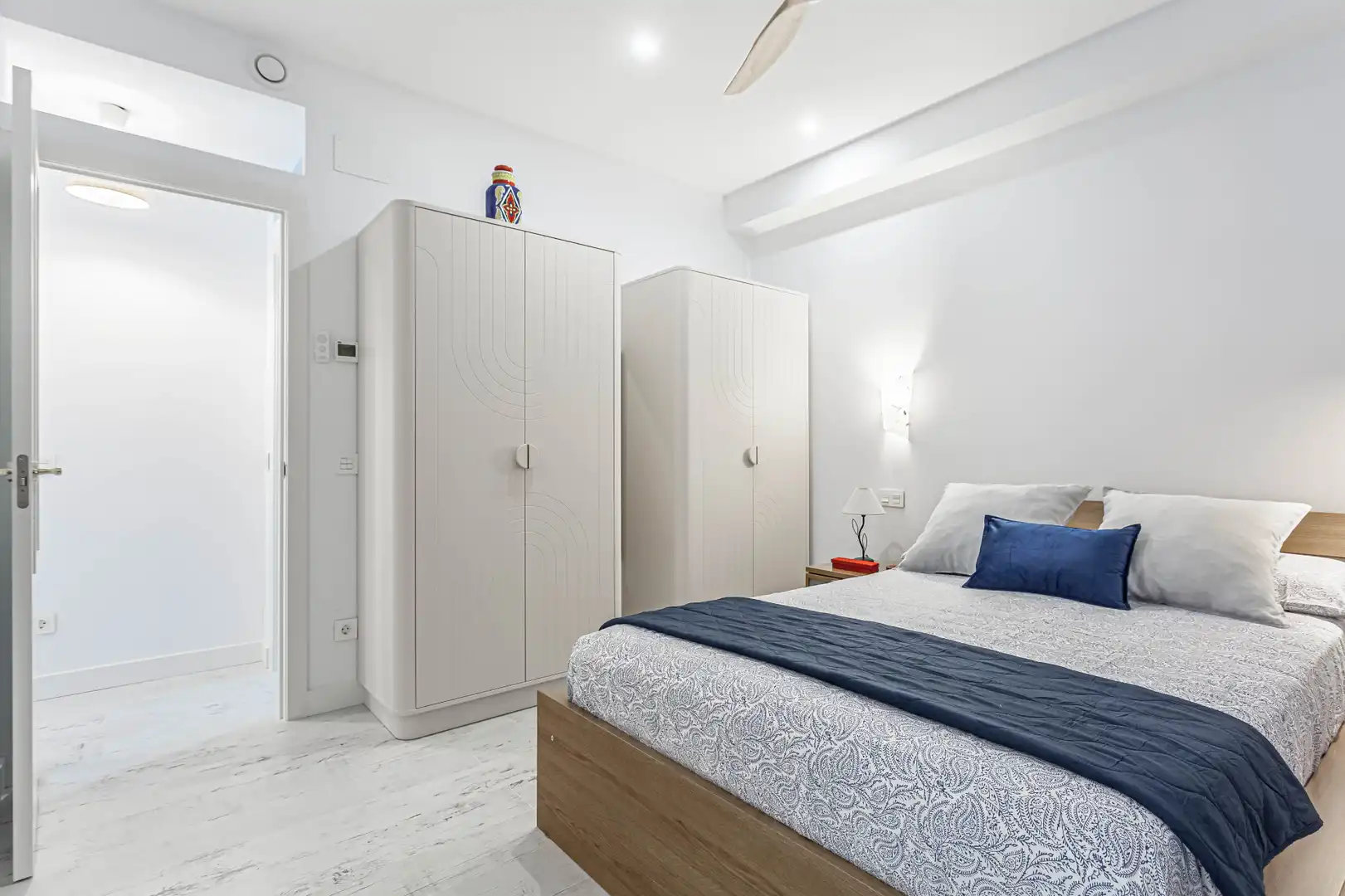 Bedroom of Flat for rent in Madrid  with Air Conditioner, Heating and Parquet flooring