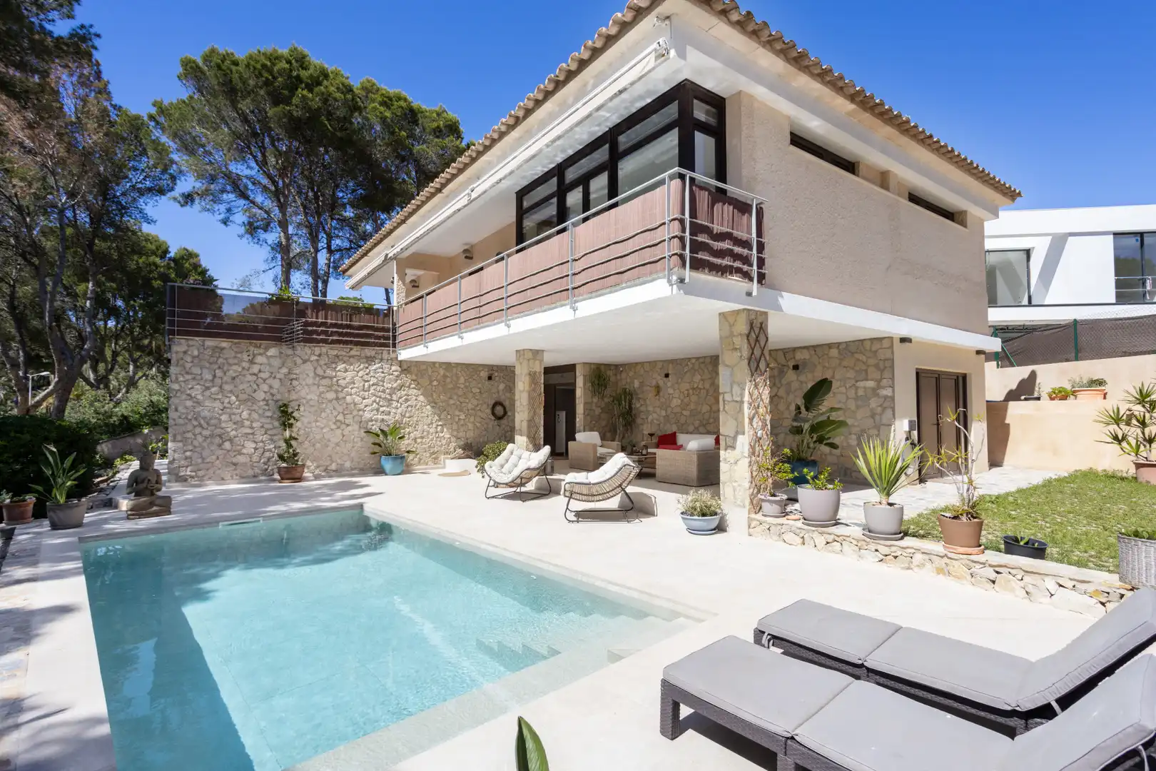 Terrassa de Casa o xalet en venda en Calvià amb Aire condicionat, Jardí privat i Terrassa