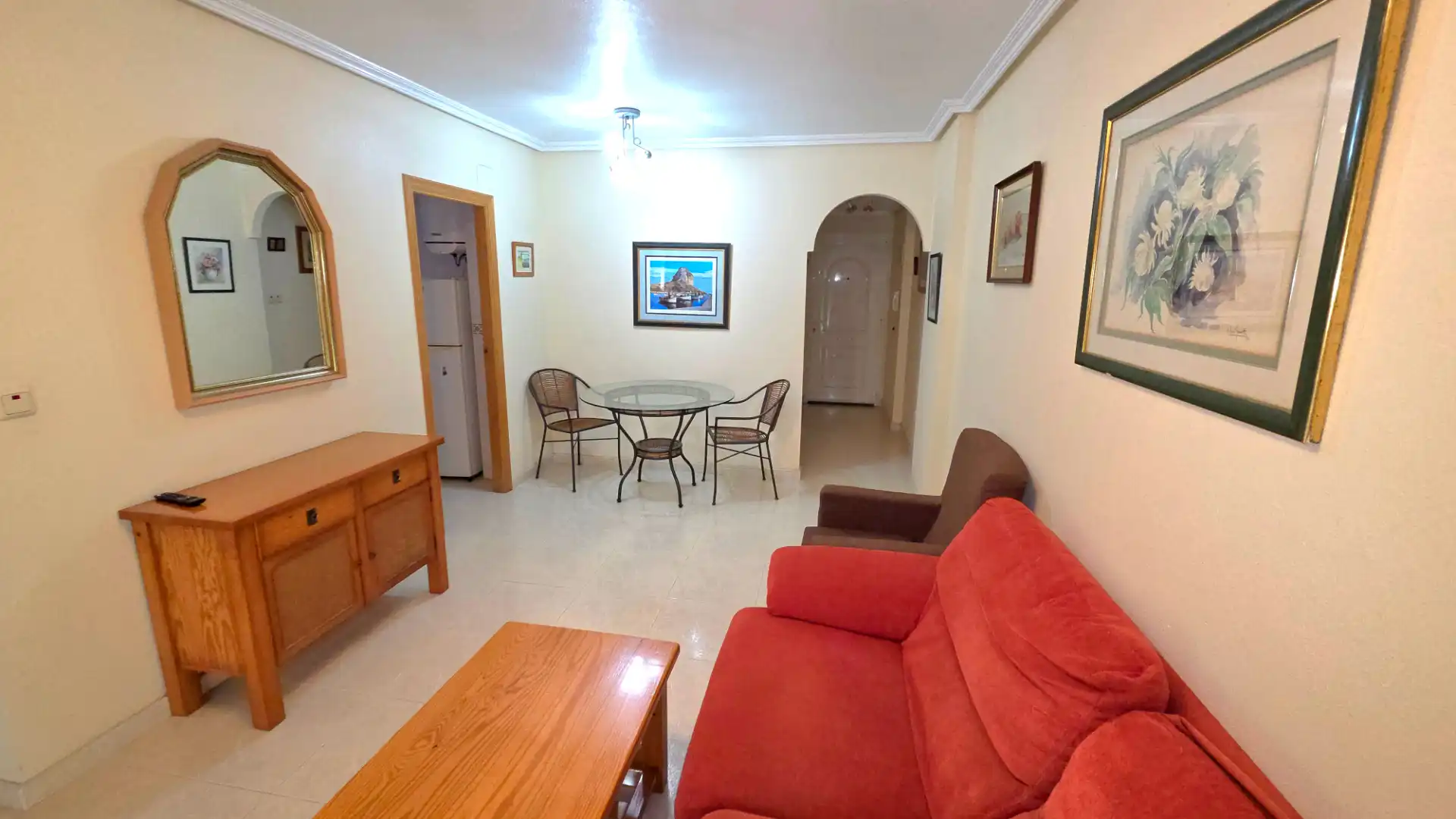 Sala de estar de Apartamento en venta en Elche / Elx con Aire acondicionado, Terraza y Amueblado