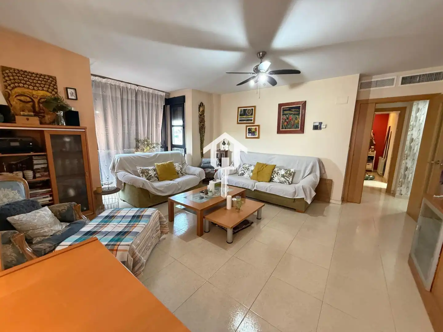 Living room of Flat for sale in San Vicente del Raspeig / Sant Vicent del Raspeig  with Air Conditioner, Private garden and Furnished