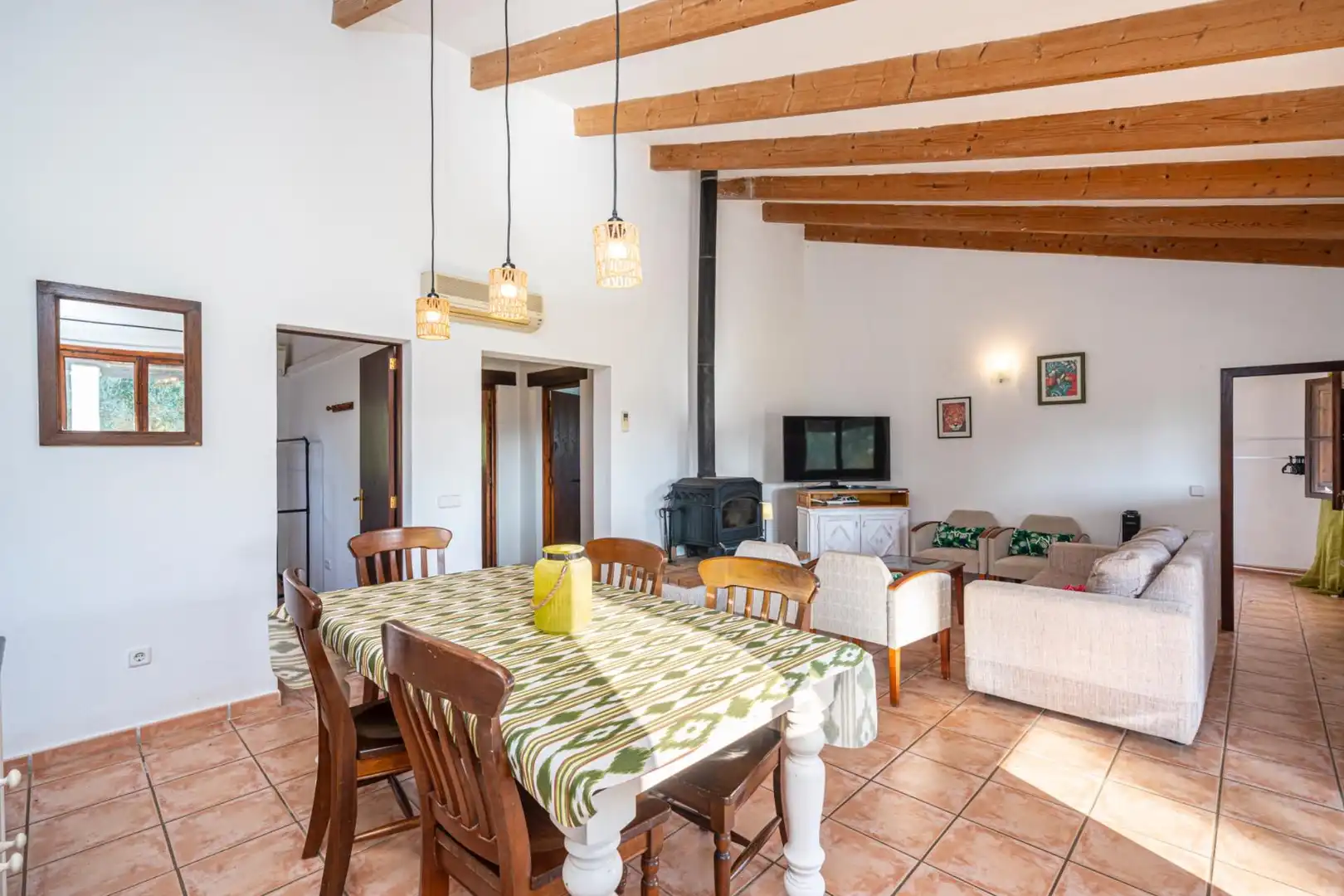 Esszimmer von Haus oder Chalet zum Verkauf in Son Servera mit Klimaanlage, Heizung und Privatgarten