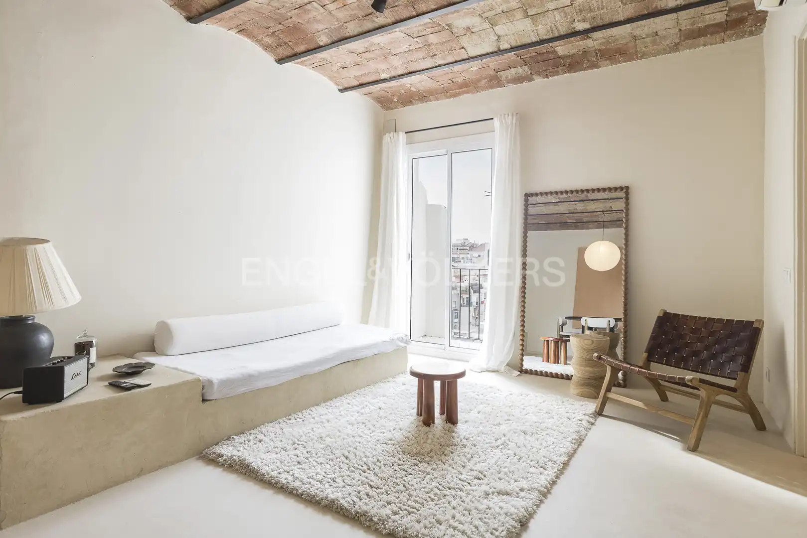 Living room of Flat for rent in Barcelona  with Air Conditioner, Heating and Balcony