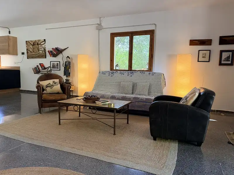Sala d'estar de Casa o xalet en venda en Llucmajor amb Jardí privat, Terrassa i Traster