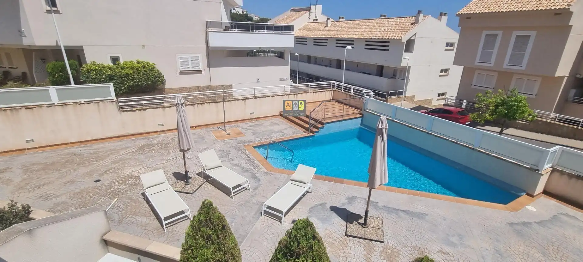 Piscina de Dúplex en venta en Altea con Aire acondicionado, Jardín privado y Terraza