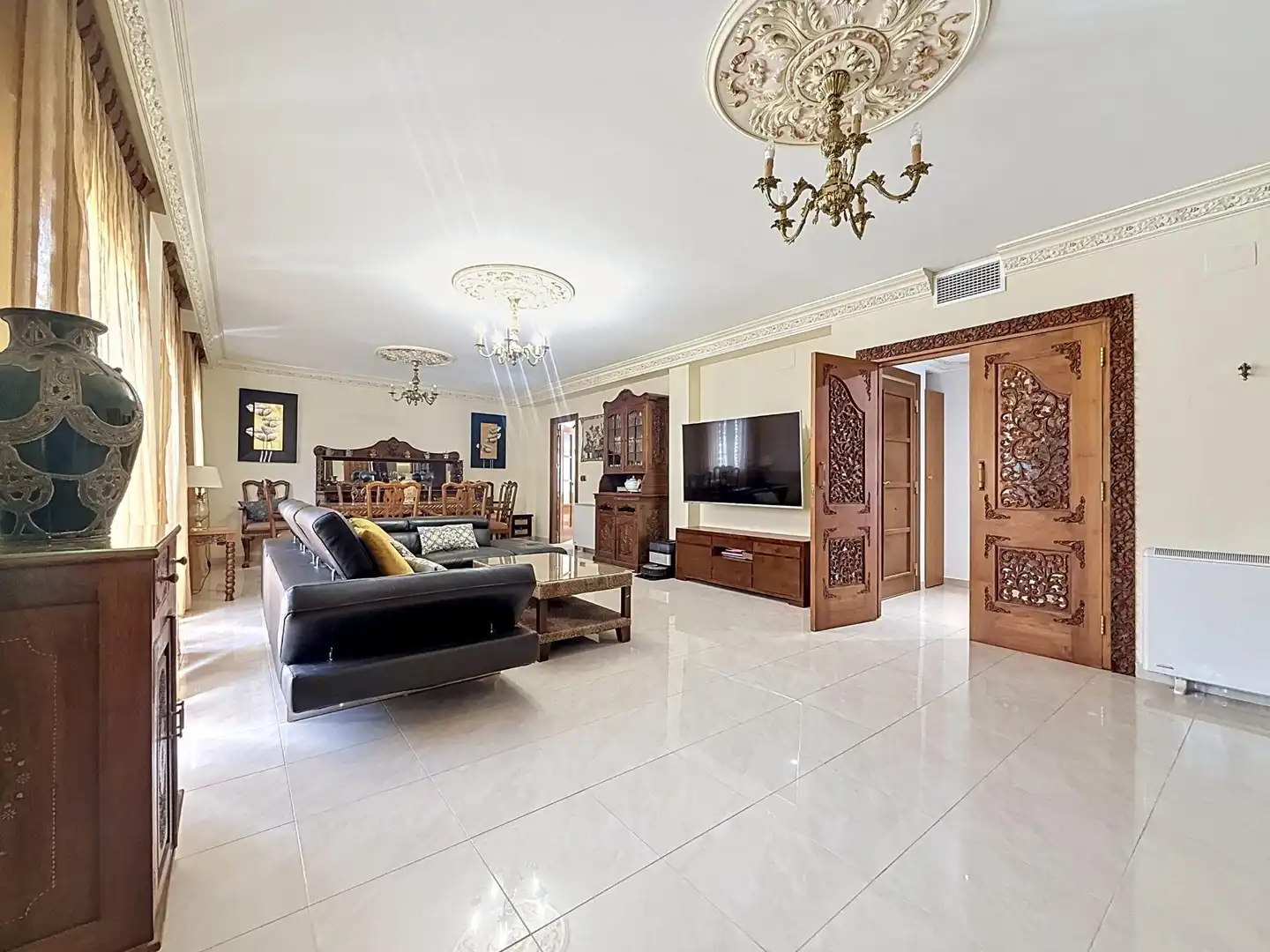 Sala de estar de Casa o chalet en venta en Beneixama con Aire acondicionado, Calefacción y Terraza