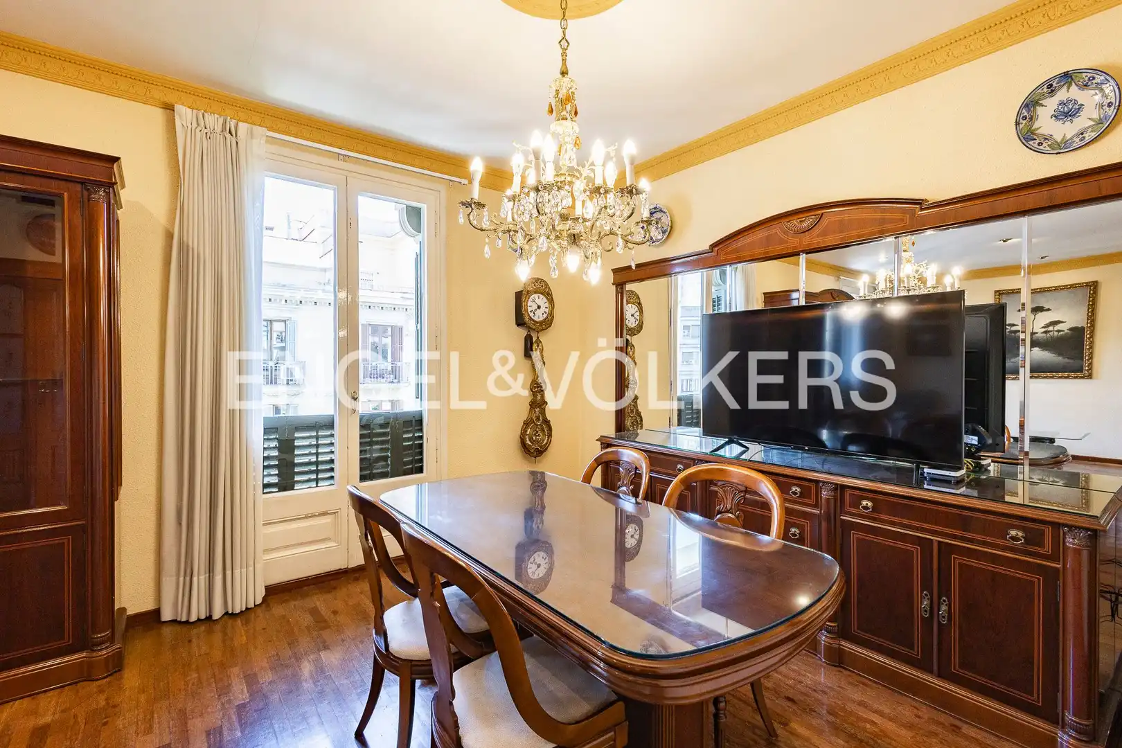 Dining room of Flat for sale in Barcelona  with Air Conditioner, Heating and Parquet flooring
