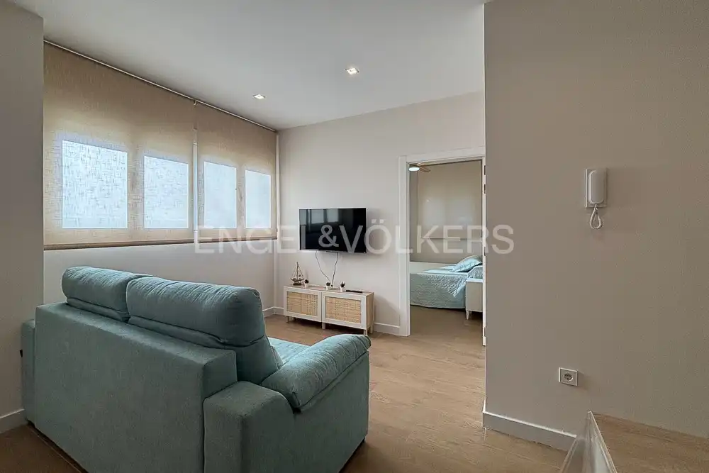 Sala de estar de Piso de alquiler en  Valencia Capital con Aire acondicionado, Calefacción y Parquet