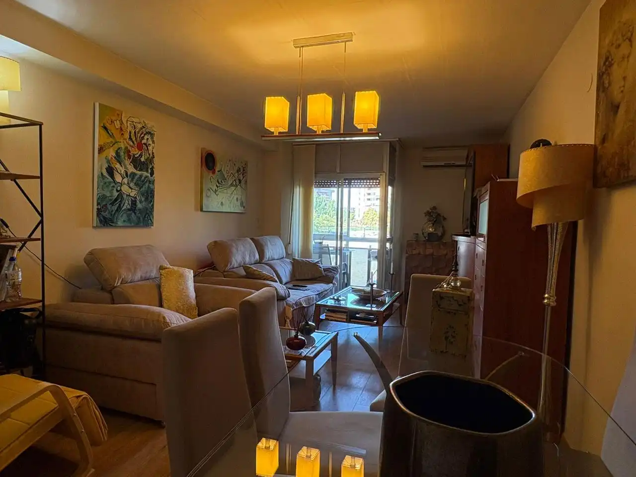 Sala de estar de Piso en venta en Zaragoza con Aire acondicionado, Calefacción y Parquet