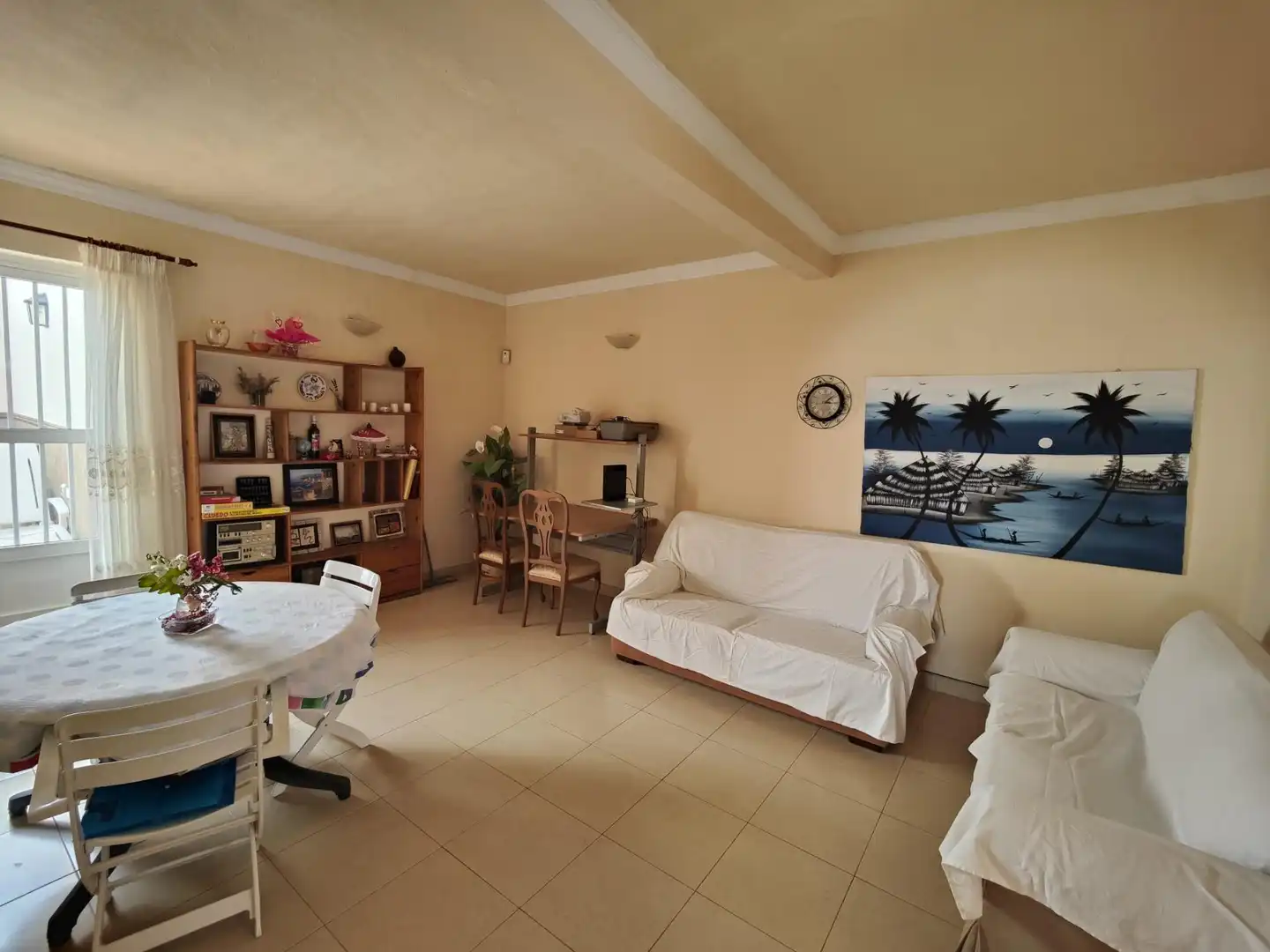 Wohnzimmer von Haus oder Chalet zum Verkauf in Adeje mit Privatgarten, Terrasse und Möbliert