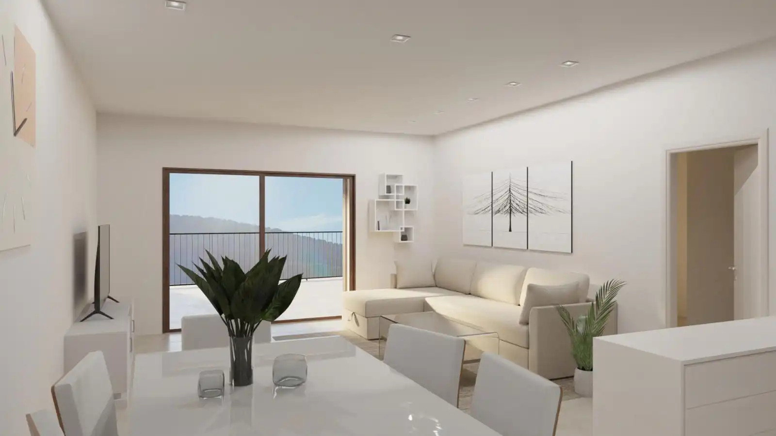 Sala de estar de Apartamento en venta en Bunyola con Aire acondicionado, Calefacción y Terraza