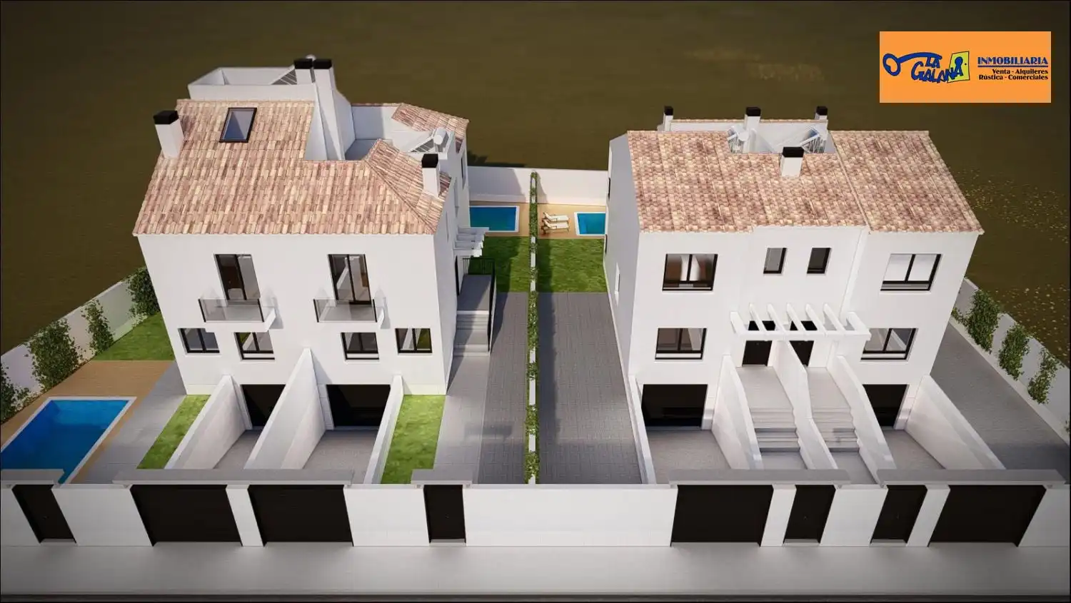 Außenansicht von Einfamilien-Reihenhaus zum Verkauf in Valdepeñas mit Heizung, Terrasse und Abstellraum