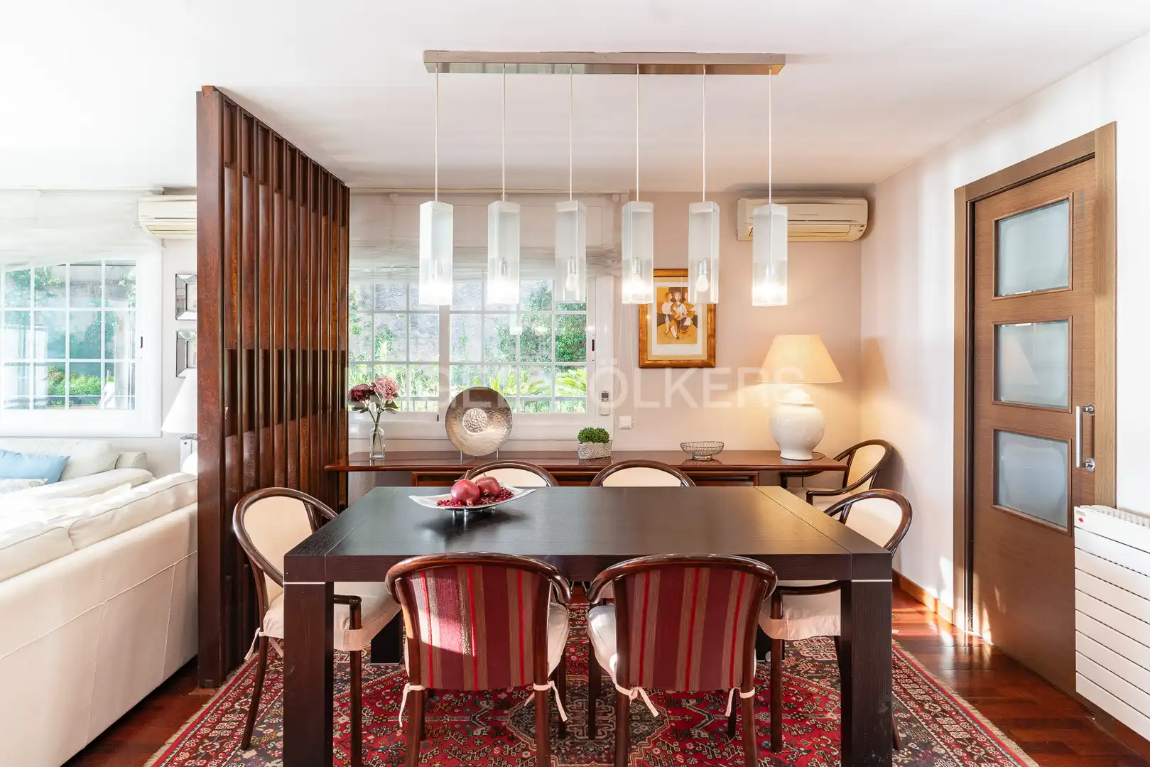 Dining room of Flat for rent in Caldes d'Estrac  with Air Conditioner, Heating and Private garden