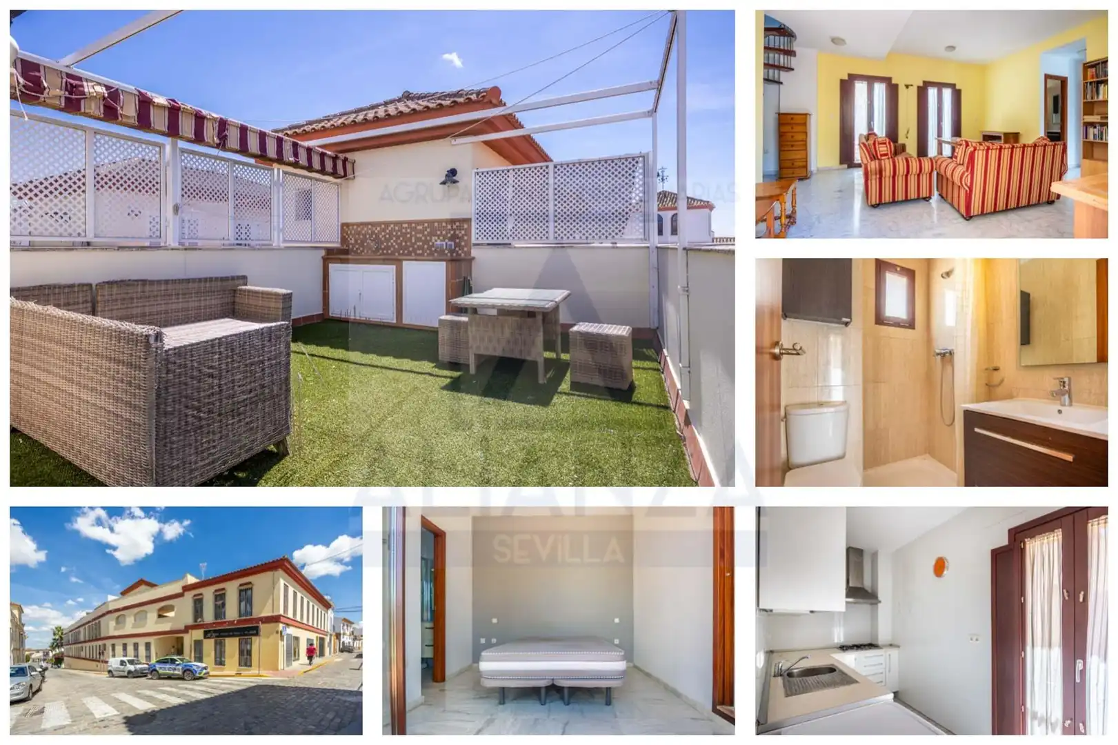 Außenansicht von Maisonette zum Verkauf in Gines mit Klimaanlage, Terrasse und Abstellraum