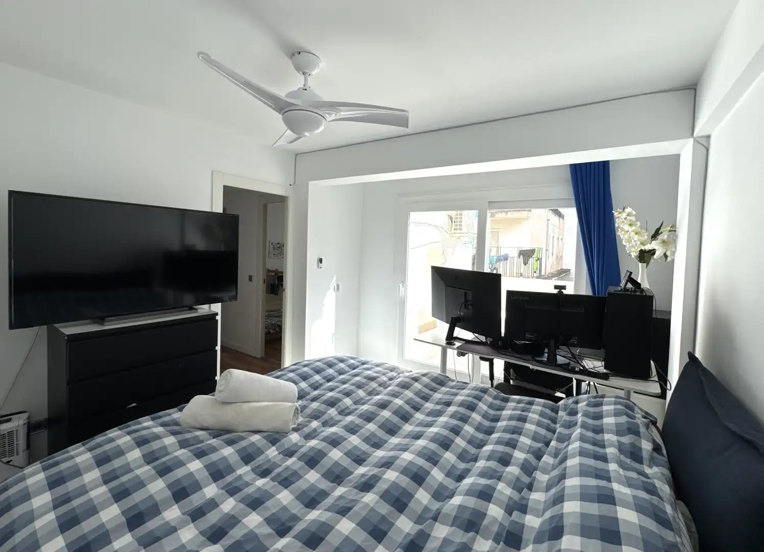 Schlafzimmer von Wohnungen zum Verkauf in  Palma de Mallorca mit Klimaanlage, Terrasse und Balkon