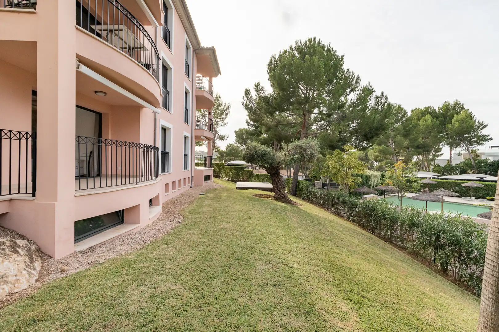 Exterior view of Ground floor for sale in Andratx  with Private garden, Terrace and Community pool