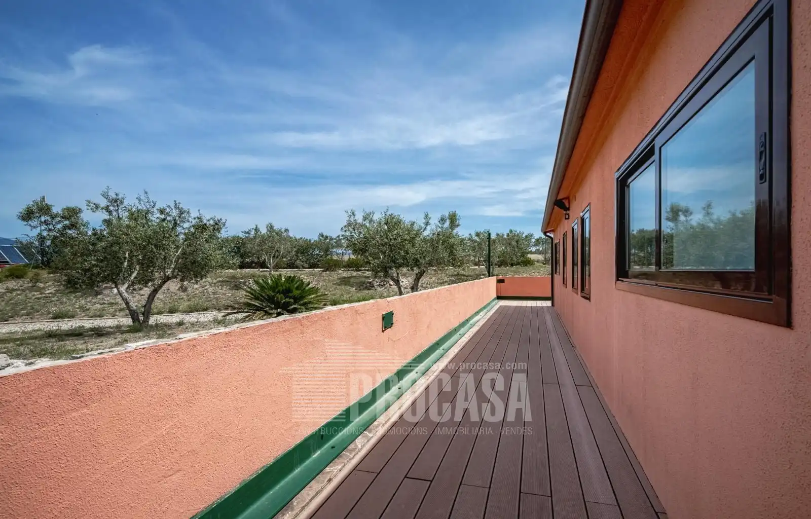 Terrace of Houses for sale in Masarac i Vilarnadal  with Air Conditioner, Storage room and Swimming Pool