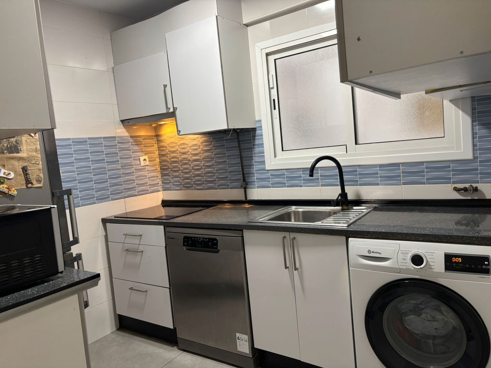 Kitchen of Flat for sale in  Valencia Capital  with Air Conditioner and Balcony