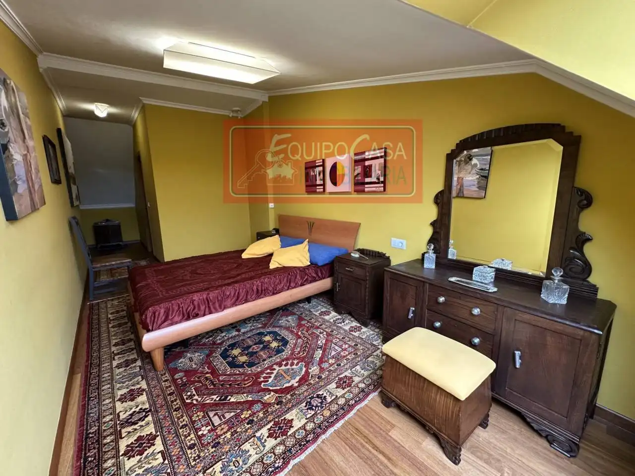 Bedroom of Duplexes for rent in Lugo  with Heating, Parquet flooring and Storage room