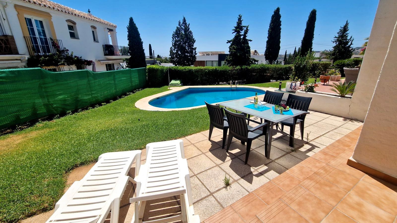 Jardín de Casa adosada en venta en Mijas con Aire acondicionado, Terraza y Piscina comunitaria