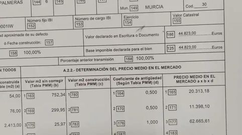 Foto 5 de Finca rústica en venta en Diseminado Carril Isidoros, 27, Aljucer, Murcia Capital