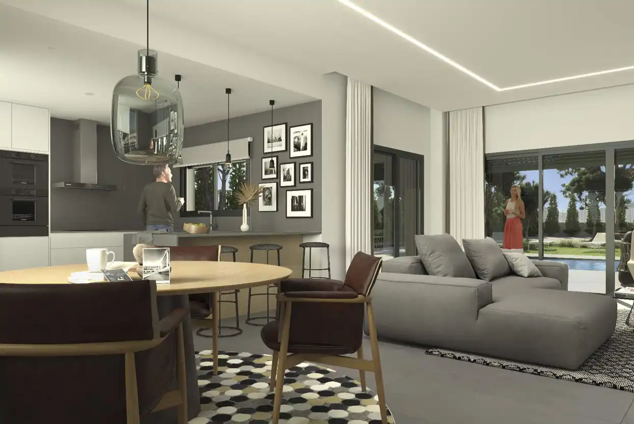 Sala de estar de Casa o chalet en venta en Novelda con Jardín privado, Terraza y Piscina