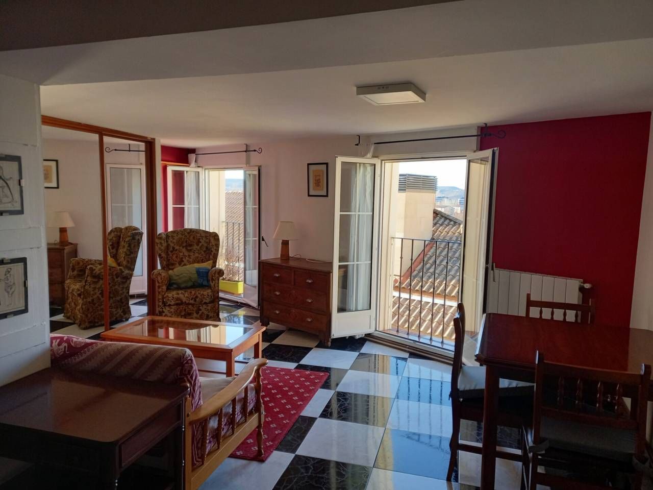 Bedroom of Flat to rent in  Logroño  with Heating, Parquet flooring and Balcony