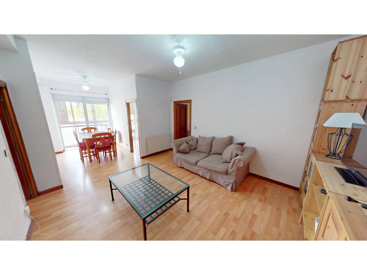 Living room of Flat to rent in  Madrid Capital  with Heating, Furnished and Balcony