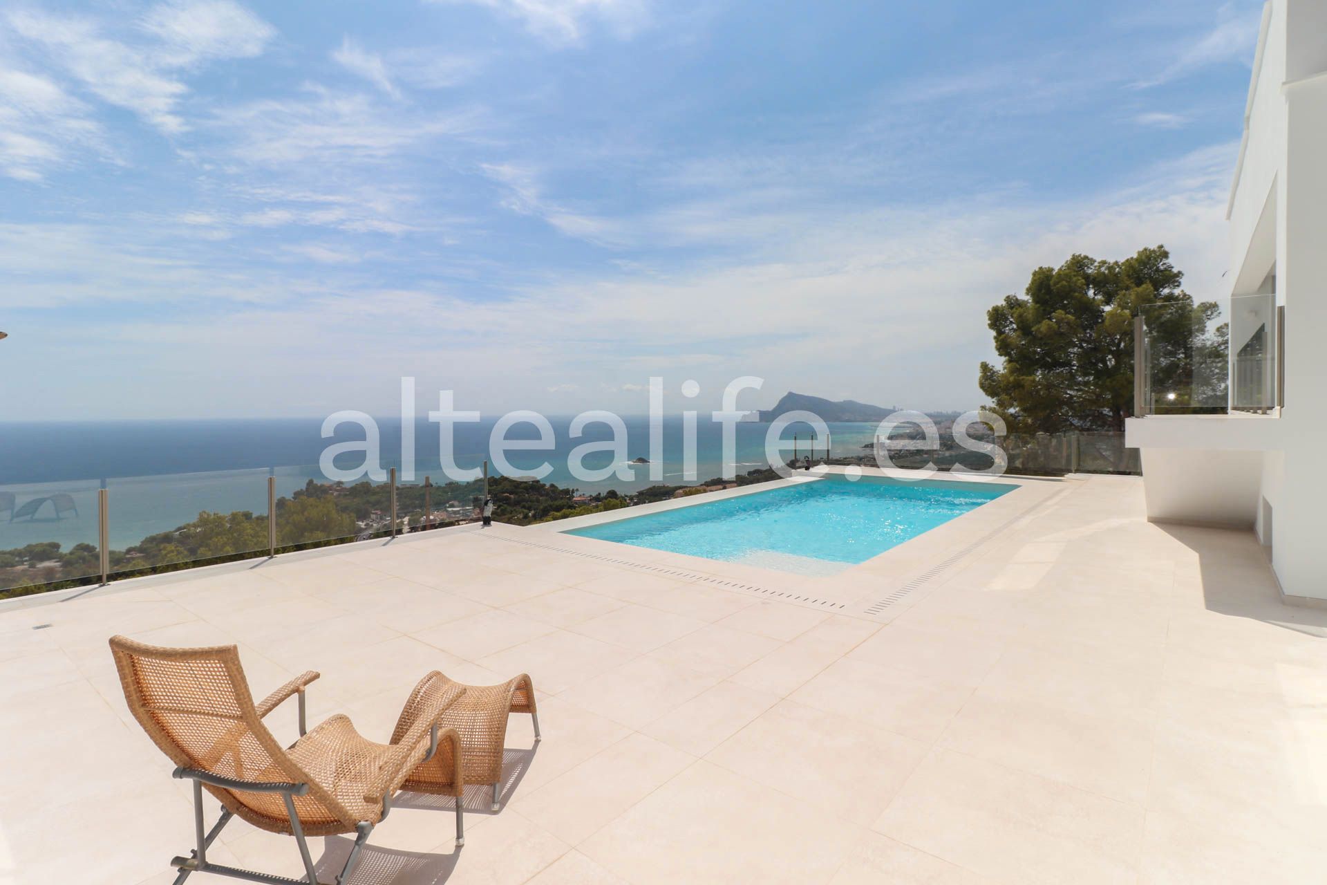Vista exterior de Casa o chalet en venta en Altea con Aire acondicionado, Jardín privado y Terraza
