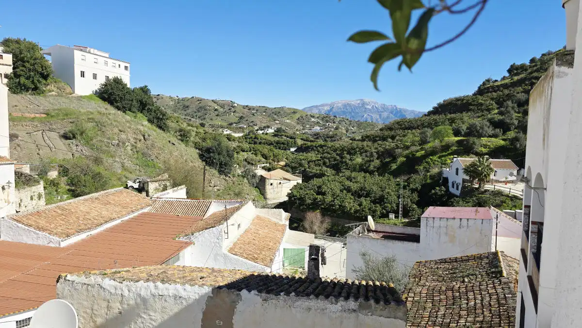 Exterior view of Detached homes for sale in Almáchar  with Air Conditioner, Terrace and Furnished